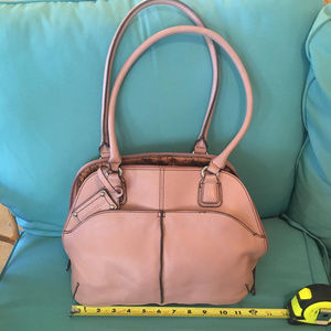 ALMOST LIKE FREE! Tignanello Pink Leather Purse